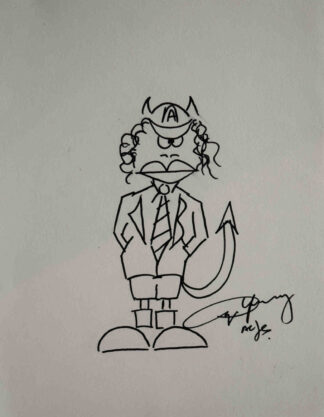 AC/DC<br>Angus Young<br>8 1/2 x 11 Inch<br>Sketch