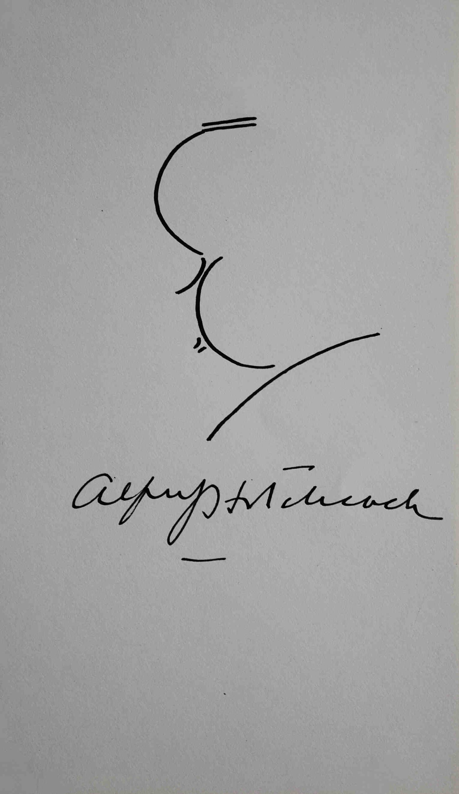 Alfred Hitchcock<br>Self-Caricature