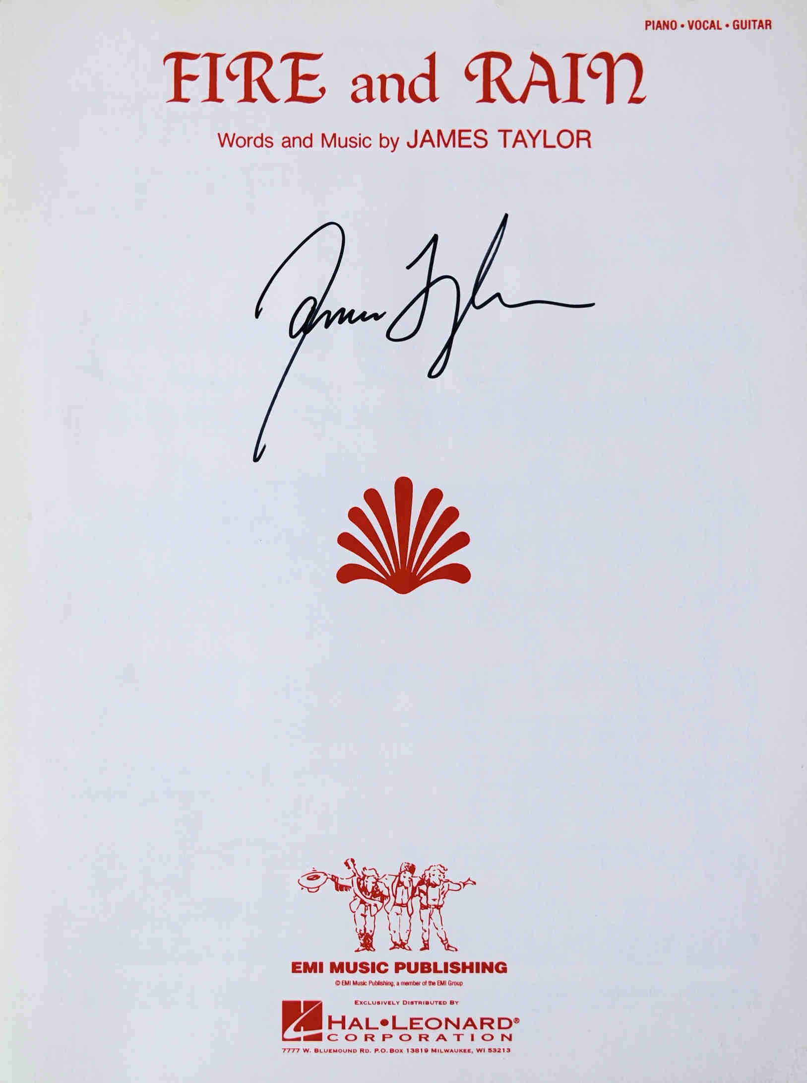 James Taylor<br>Fire & Rain Sheet Music<br>1970