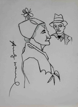 Andy Warhol<br>8 x 11 Inch<br>Drawing