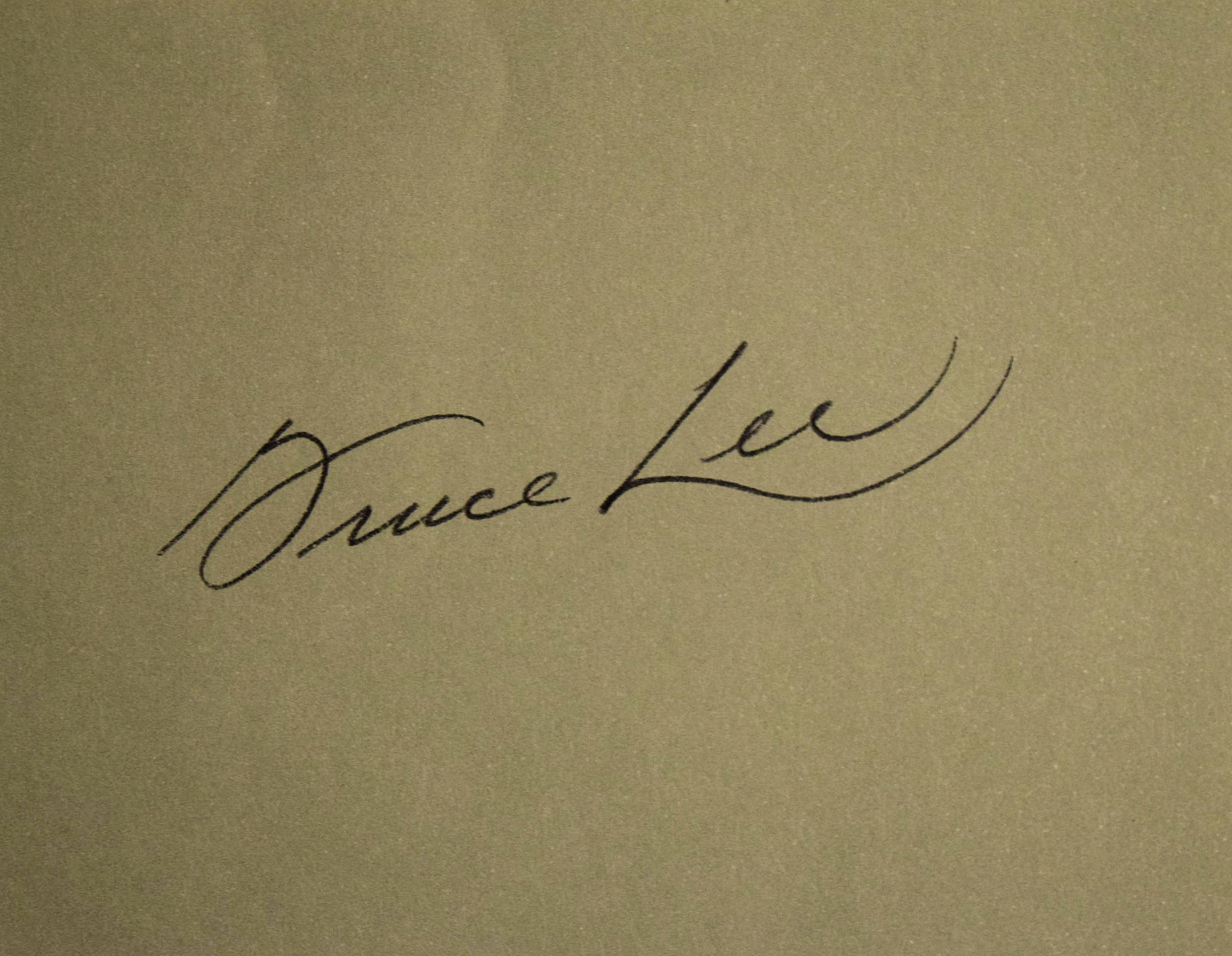 Bruce Lee 4 1/4 x 3 1/4 Signature Strip – Autographcentral